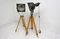 Black Enamel Industrial Spot Light Tripod Floor Lamps, 1970s, Set of 2 13