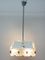 Vintage Czechoslovak Glass & Chromed Steel Ceiling Lamp, 1970s, Image 6