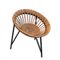 Fauteuil Mid-Century en Osier 11