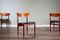 Leatherette & Afromosia Dining Chairs by Ib Kofod Larsen for G-Plan, 1960s, Set of 4 1