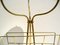 Italian Brass & Frosted Glass Console Table by Cesare Lacca for Fontana Arte, 1950s, Image 6