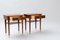 Tables de Chevet Mid-Century en Laiton et Acajou, Set de 2 5