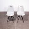 Grey Fiberglass Dining Chairs, 1960s, Set of 2 1