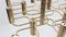 Italian Brass & Aluminum Chandelier by Gaetano Sciolari for Sciolari, 1970s 2