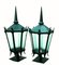 Large 19th-Century Iron Lanterns, 1890s, Set of 2 1