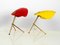 Lampes de Bureau en Verre Acrylique Rouge et Jaune de WKR Leuchten, 1950s, Set de 2 17