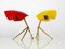 Red & Yellow Acrylic Glass Table Lamps from WKR Leuchten, 1950s, Set of 2 2