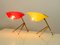 Lampade da tavolo in vetro acrilico rosso e giallo di WKR Leuchten, anni '50, set di 2, Immagine 11