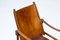 Leather and Oak Safari Chair by Wilhelm Kienzle for Wohnbedarf, 1950s 5