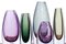 Sommerso Glass Vases by Gunnar Nylund for Strömbergshyttan, 1950s, Set of 7, Image 7