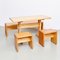 Table, Stools and Bench Set by Charlotte Perriand, 1960s 15