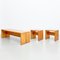 Set aus Tisch, Hocker & Bank von Charlotte Perriand, 1960er 1