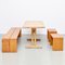 Set aus Tisch, Hocker & Bank von Charlotte Perriand, 1960er 8