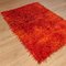 Turkish Hand Knotted Orange Wool Rug, 1980s 8