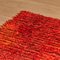 Alfombra turca de lana naranja tejida a mano, años 80, Imagen 7
