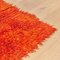 Turkish Hand Knotted Orange Wool Rug, 1980s 12