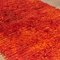 Alfombra turca de lana naranja tejida a mano, años 80, Imagen 9