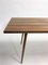 Table Basse Mid-Century en Laiton et Teck, 1950s 6