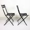 French Iron and Leather Dining Chairs, 1960s, Set of 2 2