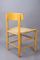 Beech & Paper Cord Model J39 Folkestolen Chairs by Børge Mogensen for FDB, 1960s, Set of 4 3