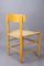 Beech & Paper Cord Model J39 Folkestolen Chairs by Børge Mogensen for FDB, 1960s, Set of 4, Image 3