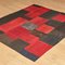 Tapis Kilim Rouge et Noir, Turquie, 1990s 12