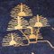 Antiker handgeknüpfter chinesischer Pao Tou Crane Wollteppich 2
