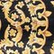 Schwarz-goldener Teppich von Gianni Versace für Atelier Versace, 1980er 2
