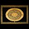 Schwarz-goldener Teppich von Gianni Versace für Atelier Versace, 1980er 1