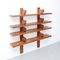 Modern Wood Wall-Mounted Book Shelves by Pierre Chapo, 1960s 14