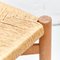 Französische Mid-Century Meribel Stühle aus Holz & Rattan von Charlotte Perriand, 1950er, 4er Set 13