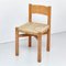 Mid-Century French Wood and Rattan Meribel Chairs by Charlotte Perriand, 1950s, Set of 4, Image 1