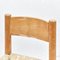 Sillas Meribel francesas Mid-Century de madera y ratán de Charlotte Perriand, años 50. Juego de 4, Imagen 3