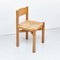 Französische Mid-Century Meribel Stühle aus Holz & Rattan von Charlotte Perriand, 1950er, 4er Set 14