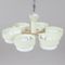 Scandinavian Modern Brass and Opaline Glass Chandelier from Böhlmarks, 1960s, Image 2