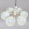 Scandinavian Modern Brass and Opaline Glass Chandelier from Böhlmarks, 1960s, Image 4