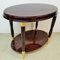 Art Deco Ebony and Gold Leaf Side Table, 1920s, Image 3