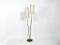 German Brass, Iron, and Textile Floor Lamp, 1950s 4