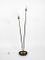 German Brass, Iron, and Textile Floor Lamp, 1950s, Image 10