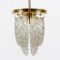 Italian Brass and Murano Glass Ceiling Lamp in the Sryle of Mazzega, 1970s, Image 2