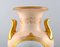 Große antike pinke Vase mit goldenen Griffen von Bing & Grondahl 5