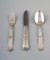 Danish Silver 36 Piece Cutlery Set by Johannes Siggaard, 1930s, Set of 36 1