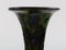 Dänische trompetenförmige Vase aus glasiertem Steingut von Kähler, 1930er 3