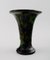 Dänische trompetenförmige Vase aus glasiertem Steingut von Kähler, 1930er 1