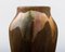 Jarrón vintage de cerámica esmaltada en marrón, años 20, Imagen 2
