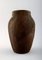 Vintage Brown Glazed Ceramic Vase, 1920s 1