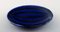 Plato de cerámica esmaltada en azul y negro de Upsala Ekeby, años 50, Imagen 4