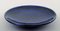 Piatto in ceramica blu-nera di Upsala Ekeby, anni '50, Immagine 1