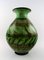 Große dänische Vintage Vase aus glasiertem Steingut von Kähler 1