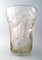 French Art Deco Glass Vase, 1940s 2